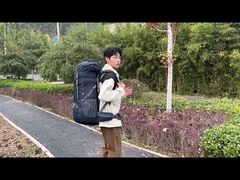 mochila de senderismo impermeable al aire libre de nylon 40L Ripstop con cubierta de lluvia